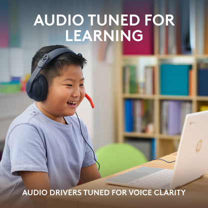 Logitech Zone Learn On-Ear Headset Wired for Learners USB-A