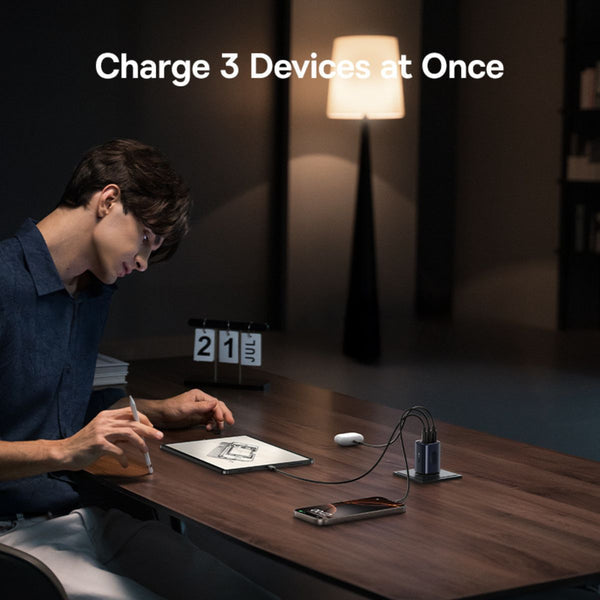 Baseus PicoGo AE11 Fast Charger 2C+U 67W EU Cosmic, Black