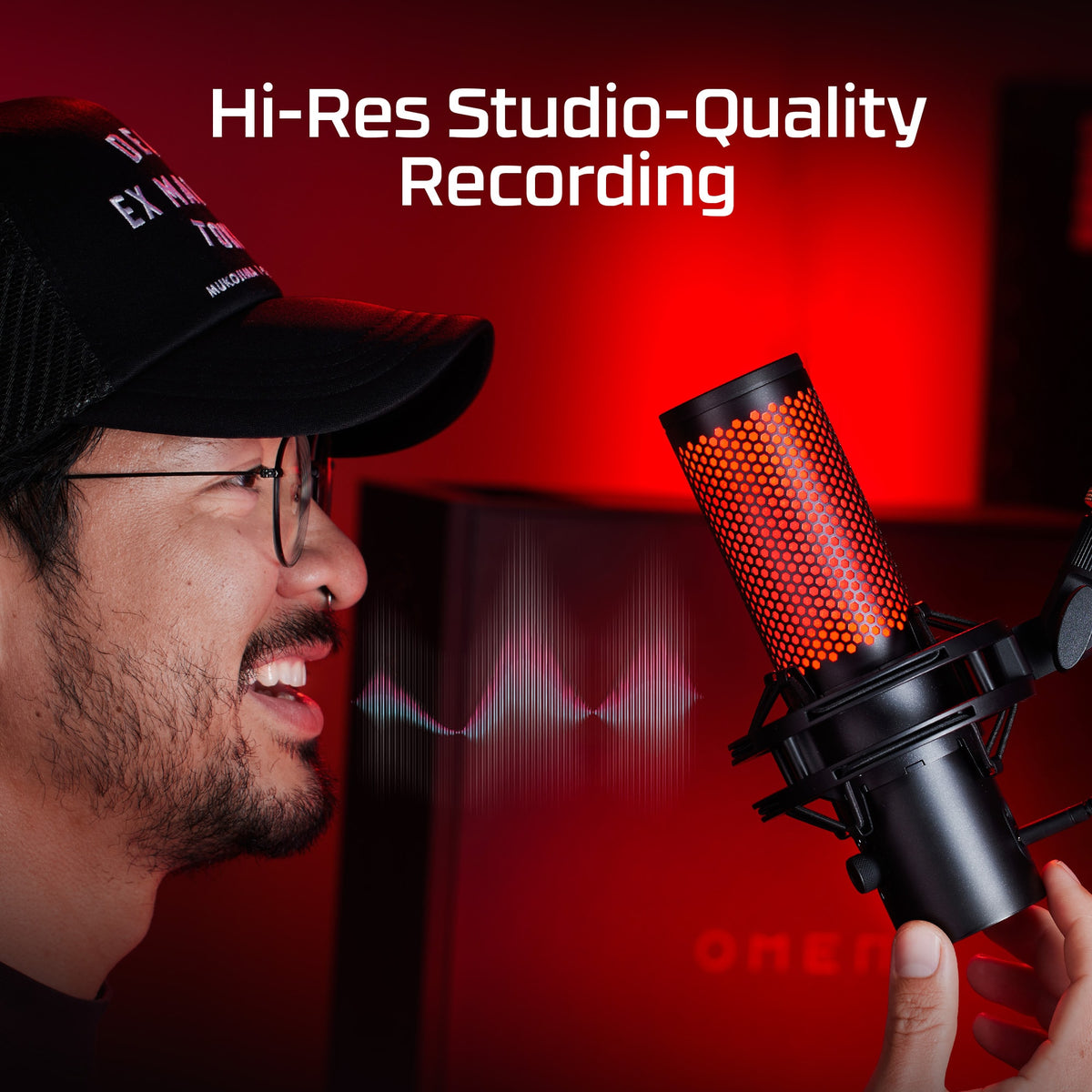 HyperX QuadCast 2 Black-Red