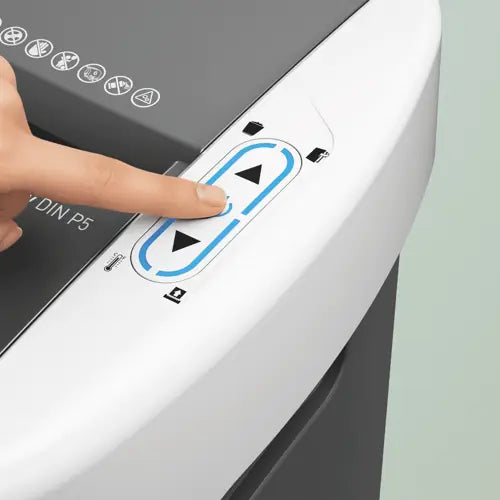 Leitz IQ Optimax AutoFeed 150 Paper Shredder, P4, 150-sheet Auto-Feed, 15 L Bin