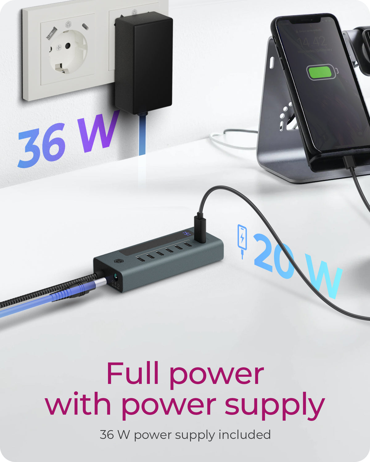 Hub  7-Port IcyBox Hub USB 3.2 Gen 2 Type-C retail