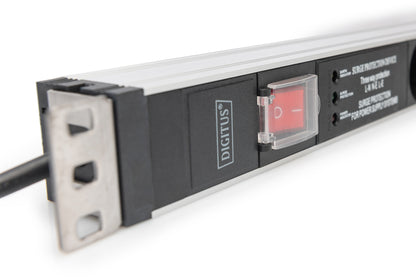 DIGITUS PDU 1HE   5x Schuko 16A Ausgänge 230V/16A schwarz