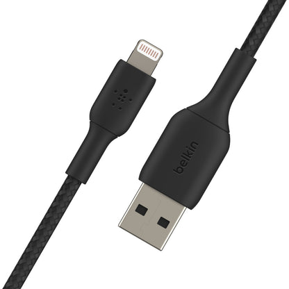 Belkin Lightning Cable 1m, coated, mfi cert, black