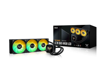Ψυγείο υδρόψυξης επεξεργαστή ASUS TUF Gaming LC III 360 ARGB LCD Όλα-σε-ένα 12 cm Μαύρο 1 τεμ.