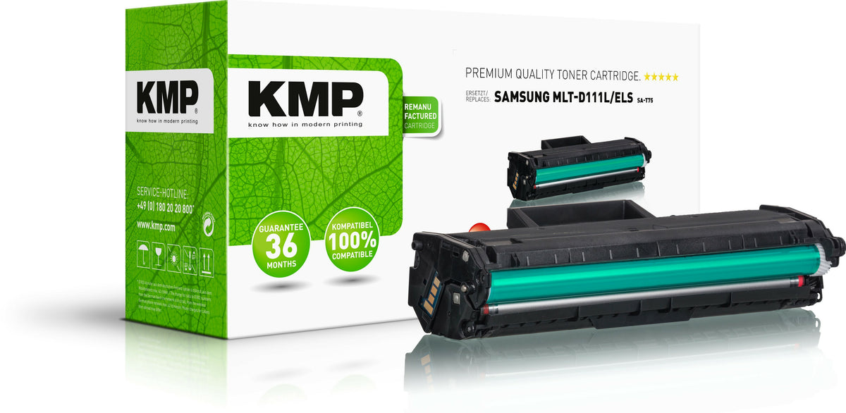 KMP Toner Samsung MLT-D111L/ELS Black 1800 S. SA-T75 Remanufactured