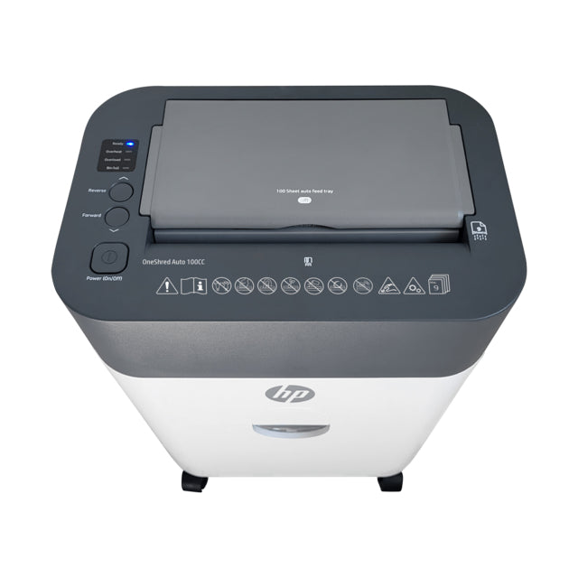 HP ONESHRED Auto 100CC White-Gray Shredder