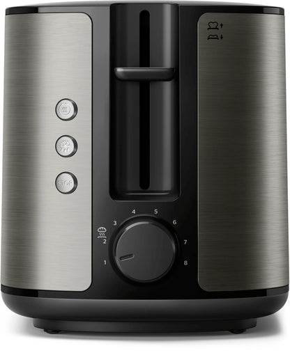 Philips Viva Collection HD2651/80 Toaster, 2-Slice, 950 W, Titanium