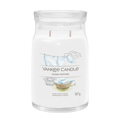 Yankee Candle Signature Scented Candle Clean Cotton 567 g