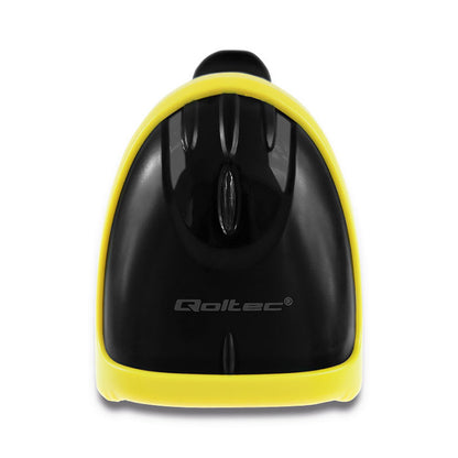 Qoltec 50867 Laser reader 1D | 2D | USB | Black