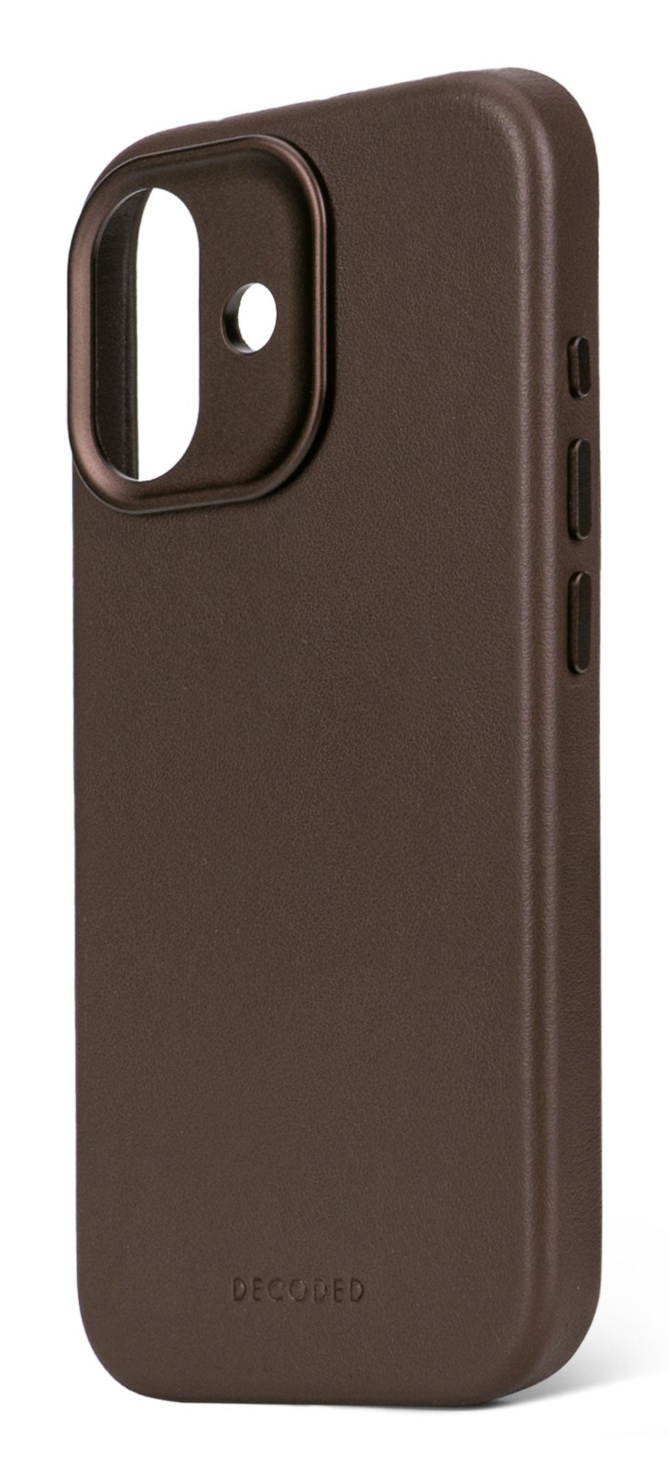 Decoded Leather Backcover for iPhone 17 in Chocolate Brown