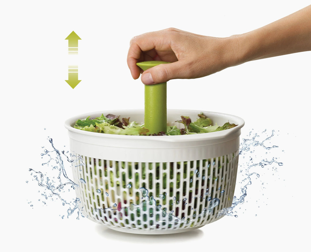 Joseph Joseph Spindola Green In- sink Salad-spinning Colander