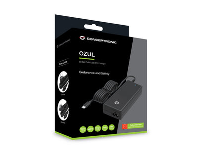 CONCEPTRONIC Ladegerät 1Port GaN USB-C Desk 100WPD3.0/PPS sw