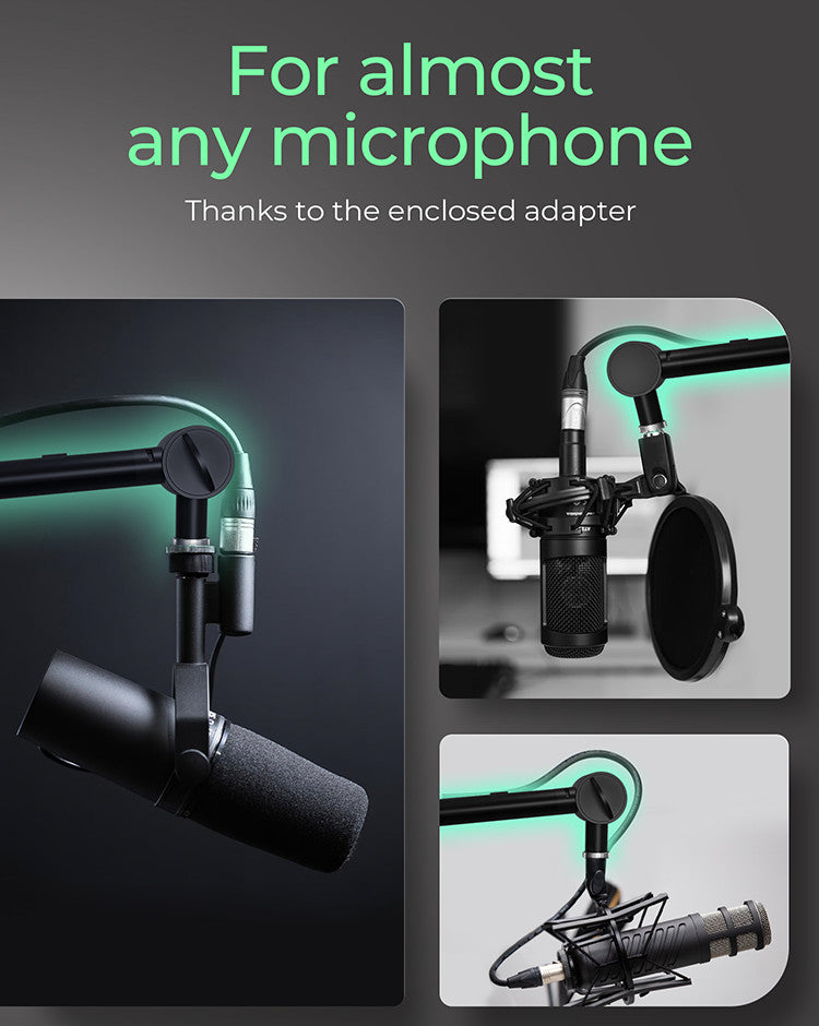 IcyBox Professional Microphone Arm with Desk Clamp