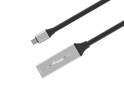 Equip Kabel USB-C3.2->C Gen1 Akt.Erweit.St/Bu  5.00m schwarz