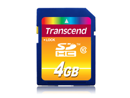 Transcend SDHC               4GB Class 10