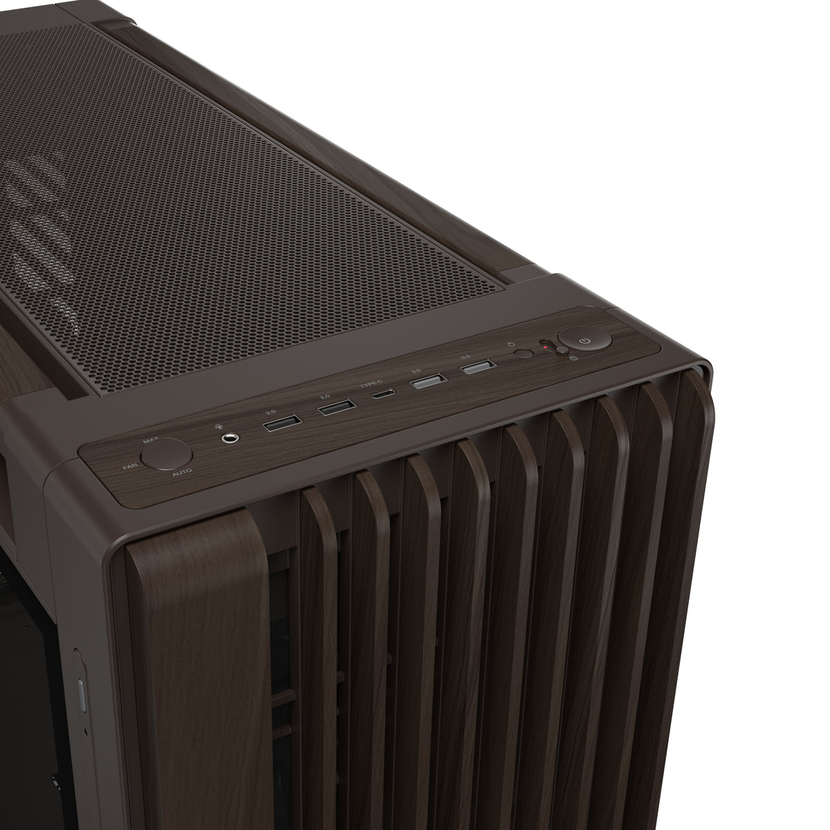 ASUS ProArt PA602 Wood Edition Retro Brown - Tempered Glass Panel Midi Tower