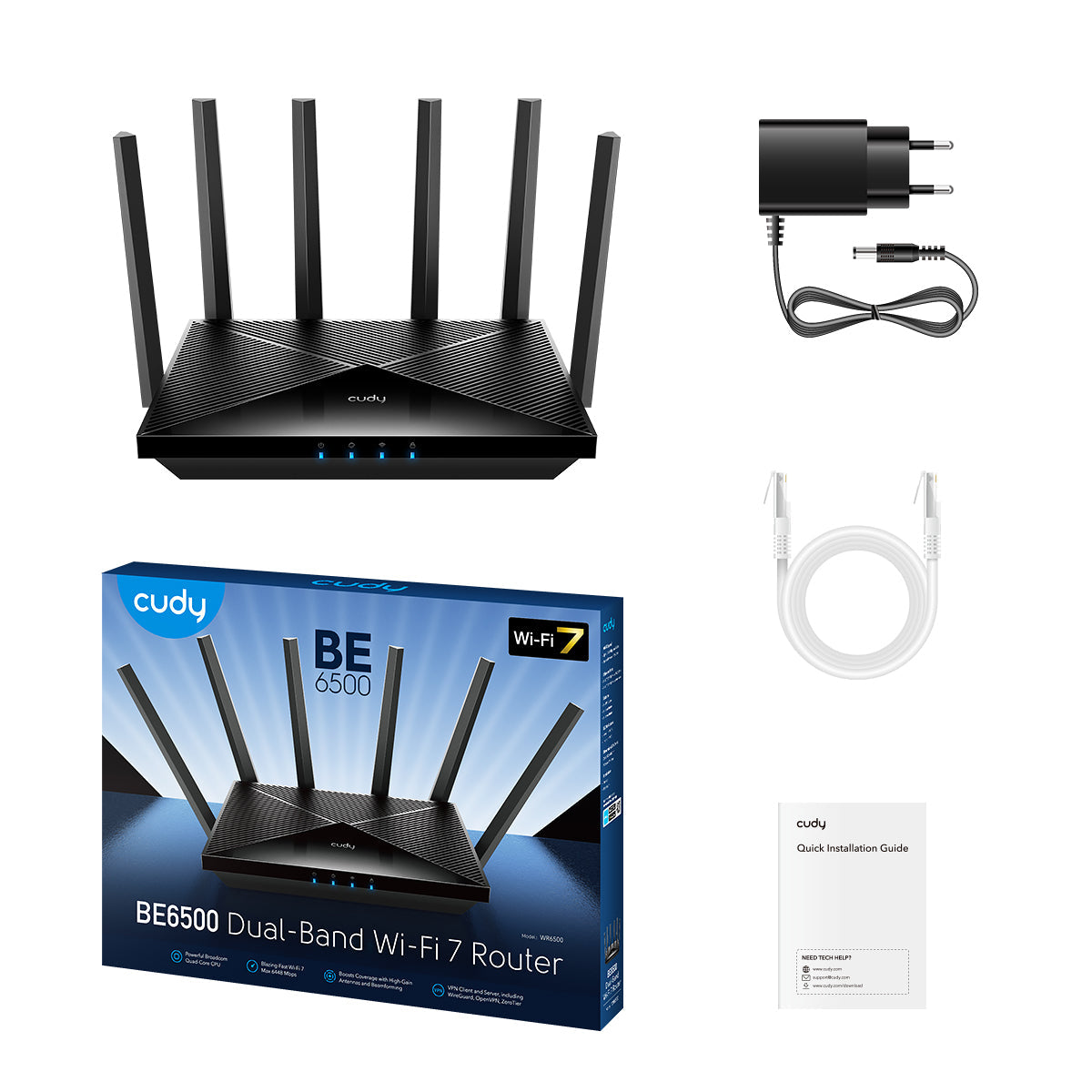 Router Wi-Fi 7 Gigabit CUDY WR6500