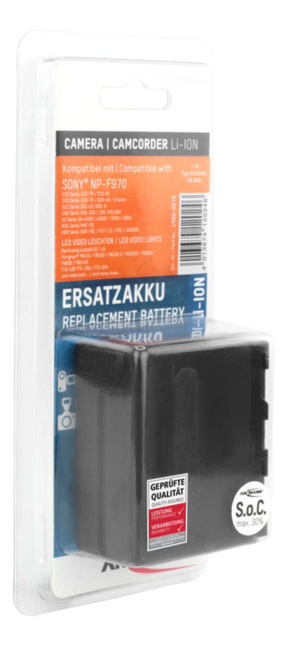 Ansmann A-Son NP-F970 6600mAh