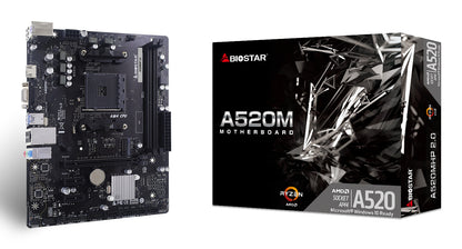 Biostar A520MHP motherboard AMD A520 Socket AM4 micro ATX