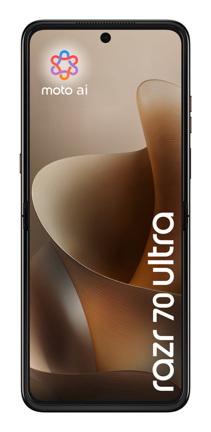 Motorola razr 70 Ultra 6.96" (17.7 cm) Dual SIM Android 16.0 5G USB Type-C 16 GB RAM 512 GB Storage 5000 mAh Wood Finish