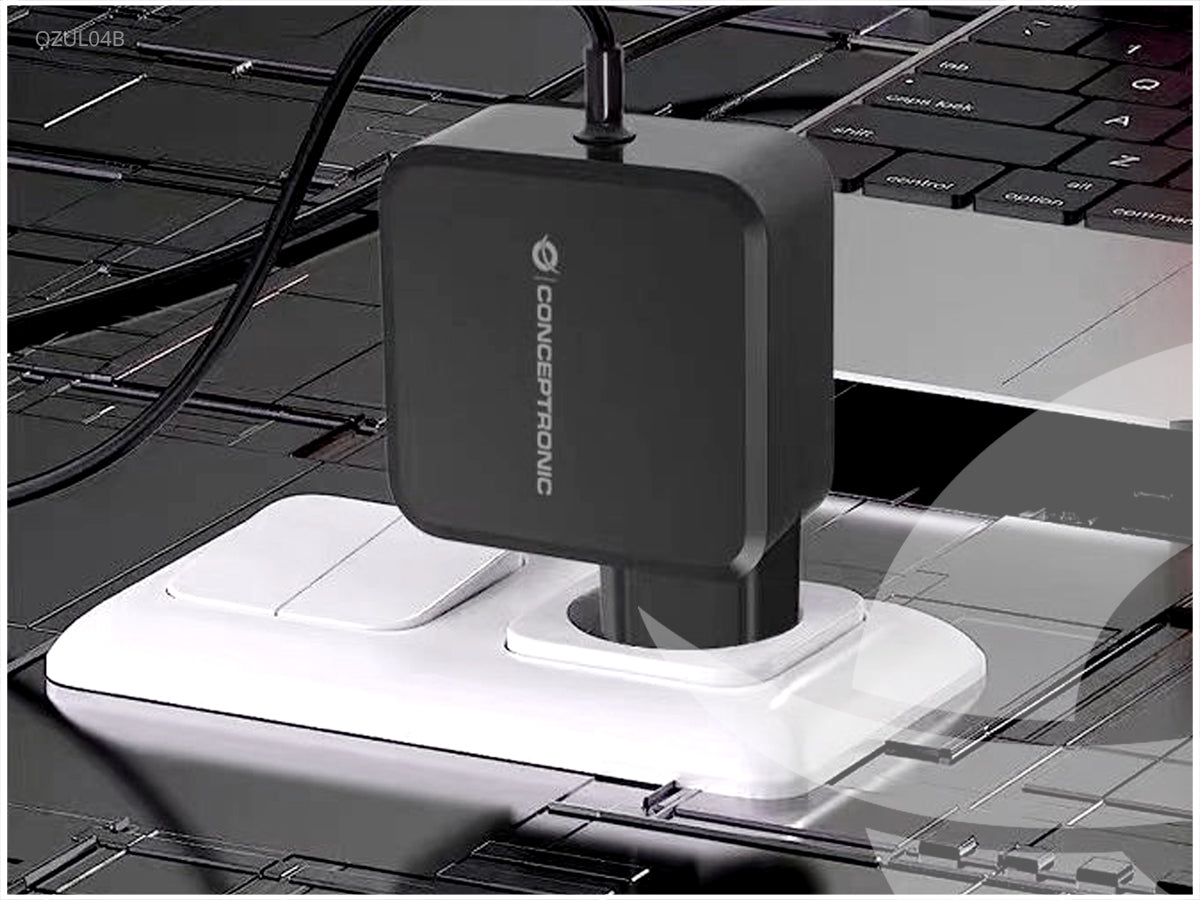CONCEPTRONIC Ladegerät 1Port GaN USB-C Desk  67WPD3.0/PPS sw