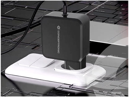 CONCEPTRONIC Ladegerät 1Port GaN USB-C Desk  67WPD3.0/PPS sw