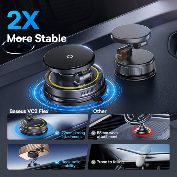 Baseus PrimeTrip VC2 Flex Pro Car Charger Mount, Black