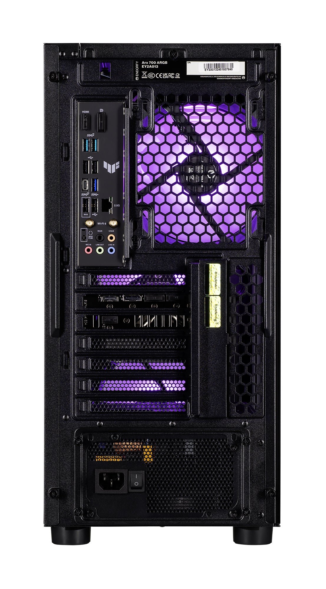 Υπολογιστής Actina 5901443415145 με επεξεργαστή Intel® Core™ i7 i7-14700KF, 32 GB DDR5-SDRAM, 2 TB SSD, κάρτα γραφικών NVIDIA GeForce RTX 5080, Midi Tower σε μαύρο χρώμα