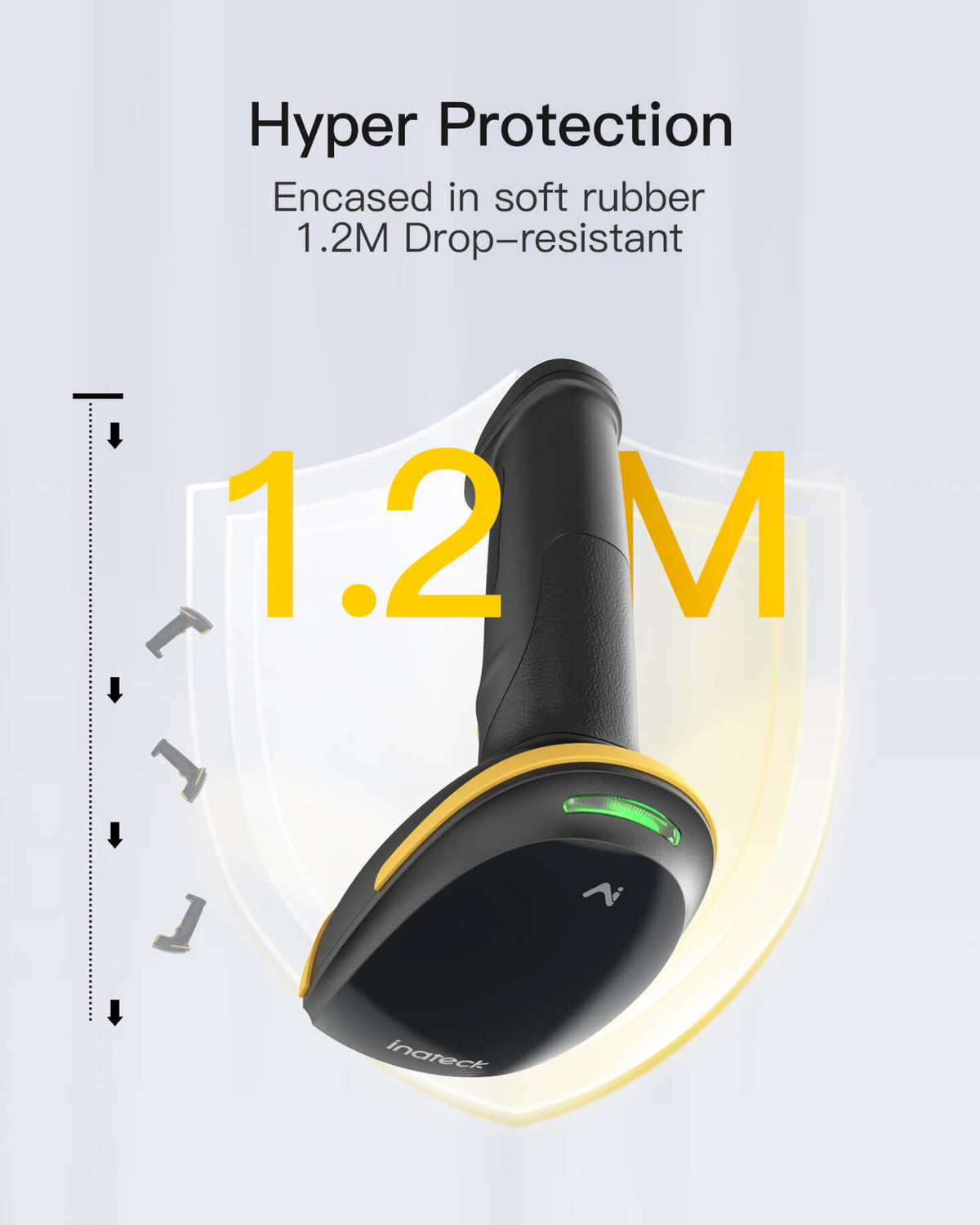 inateck Barcodescanner 21 AI black [BCST-21-AI_Black]
