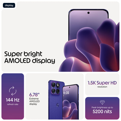 Motorola edge 70 fusion 17.2 cm (6.78") Dual SIM Android 16.0 5G USB Type-C 12 GB 256 GB 7000 mAh Violet