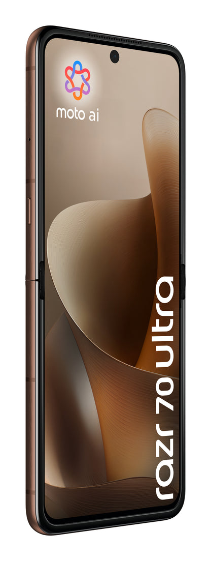 Motorola razr 70 Ultra 6.96" (17.7 cm) Dual SIM Android 16.0 5G USB Type-C 16 GB RAM 512 GB Storage 5000 mAh Wood Finish