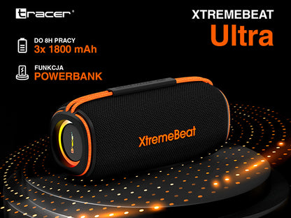 Tracer XtremeBeat Ultra TWS Portable Bluetooth Speaker Black 25 W