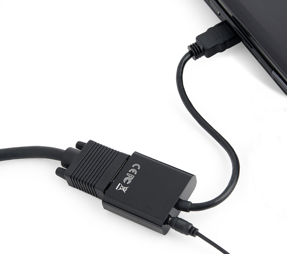 Gembird προσαρμογέας καλωδίου βίντεο A-HDMI-VGA-03 0,15 μ μήκος, HDMI τύπου A (κανονικό) σε VGA (D-Sub), μαύρο