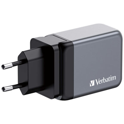Verbatim GNC-65 GaN Charger 3 Port 65W USB A/C (EU/UK/US)