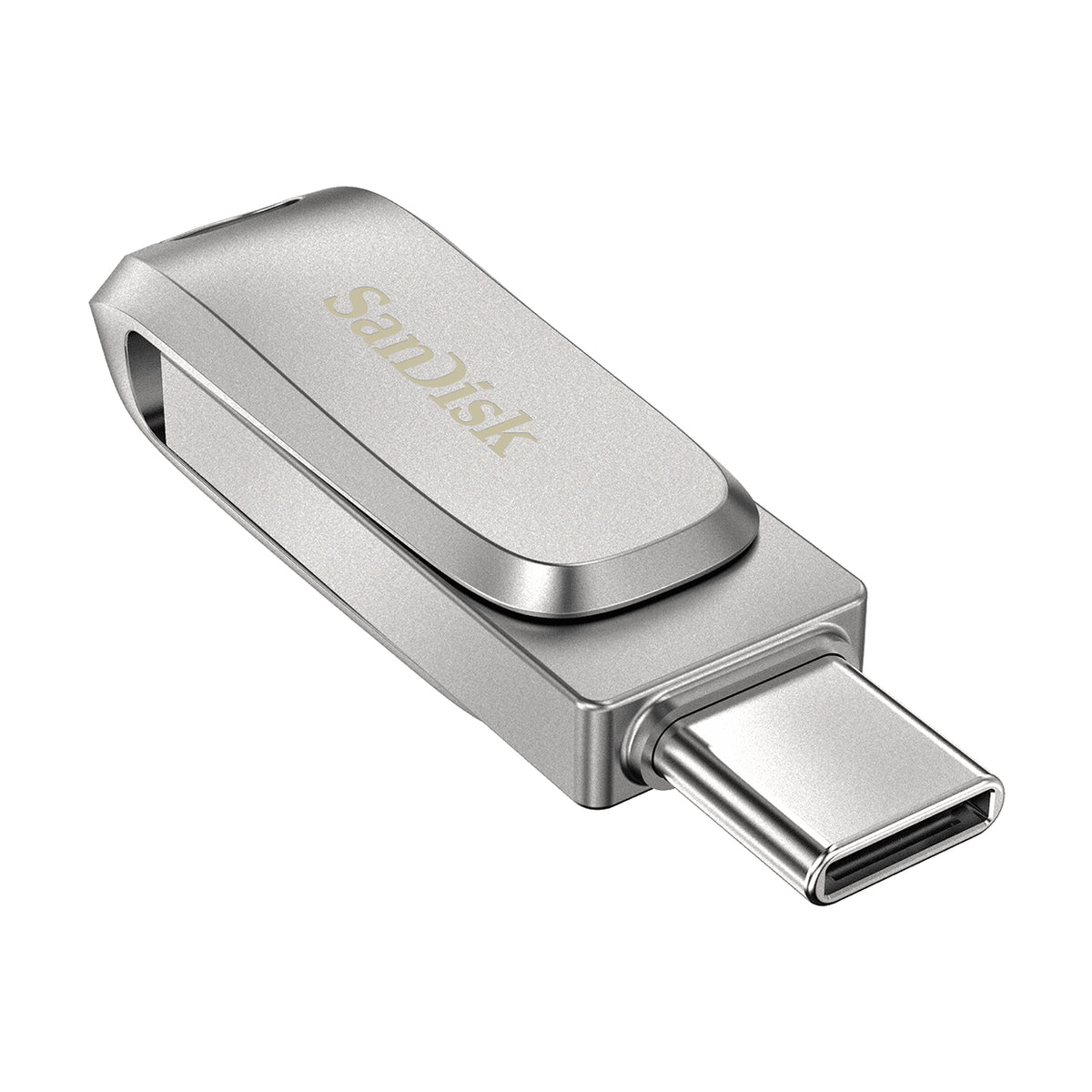 SanDisk Ultra Dual Drive Luxe USB Flash Drive 512 GB USB Type-A / USB Type-C 3.2 Gen 1 Stainless Steel