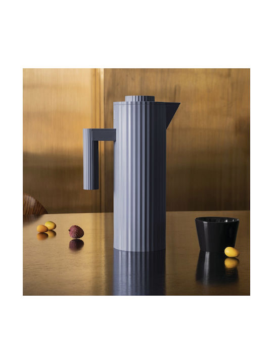 Alessi Plissé 1 Liter Thermal Jug, Grey