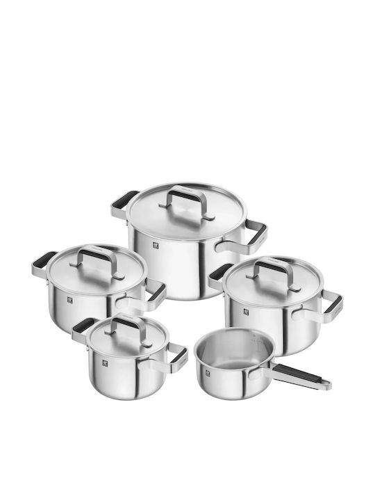 Zwilling Pure Cookware Set 1028783 Induction Stainless Steel 9 Pieces