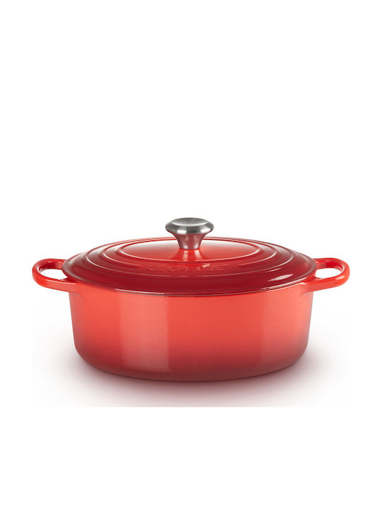 Le Creuset Signature Casserole oval 31 cm Cerise