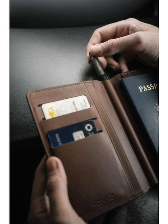 Nomad Leather Passport Wallet Pen Edition Rustic Brown