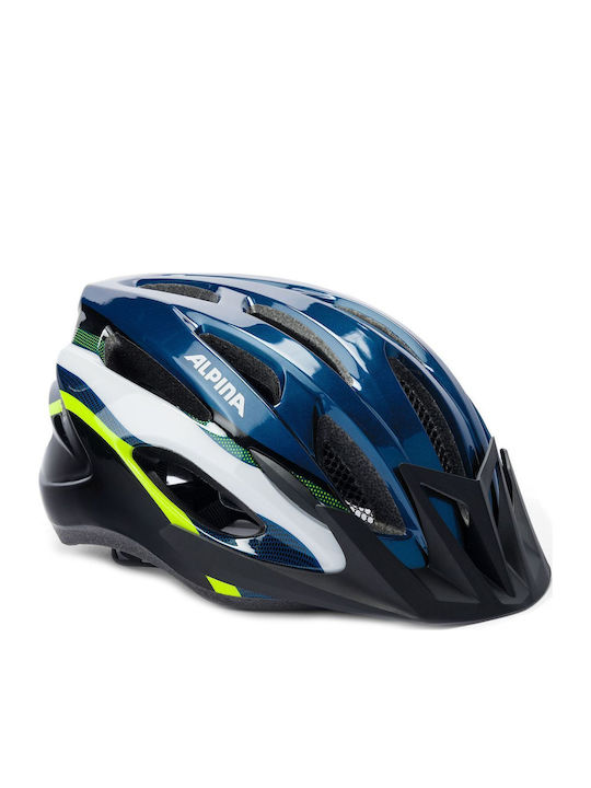 Bike Helmet Alpina MTB17 dark blue & neon 54-58
