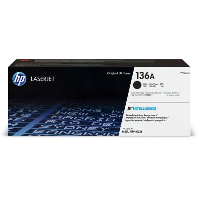 HP 136A Black Schwarz Original Laserjet Toner Cartridge Original (W1360A)