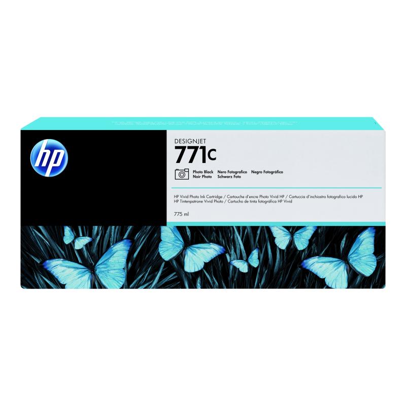 HP 771C 775 ml Photo schwarz Original Tintenpatrone (B6Y13A)