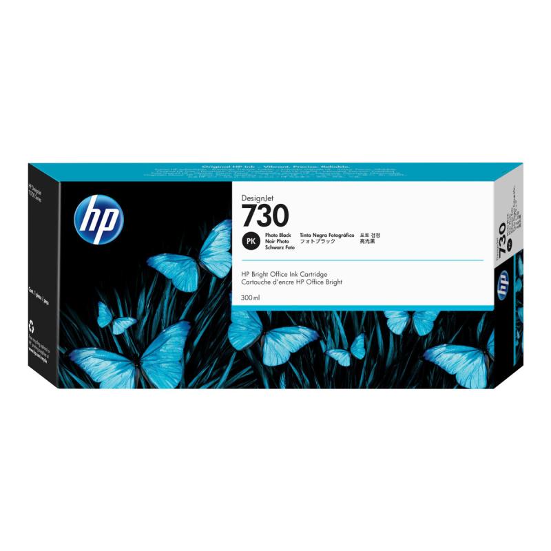 HP Ink No 730 HP730 HP 730 Photo Black Schwarz Cartridge (P2V73A)