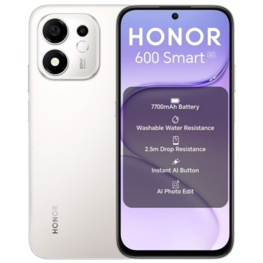 Honor 600 smart 5g dual sim 6.87 octa core 128gb ram 4gb 5g meteor silver