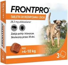 FRONTPRO Flea and tick tablets for dog (>4-10 kg) - 3x 28.3mg