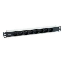 Equip 19" Steckdosenleiste CEE7/7 90°->8xNFC 61-314 FR  Alu.