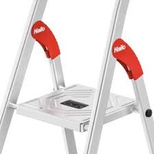 Hailo L51 4-step Alu Safety Stepladder