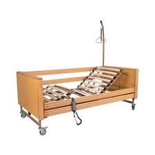 Rehabilitation and Care Bed — CAREBED PREMIUM with Wooden Bed Surface