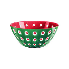 Guzzini Le Murrine Bowl 25cm Emerald green/ white/red