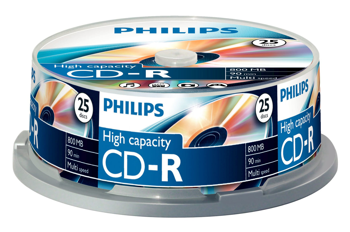 1x25 Philips CD-R 90Min 800MB 40x SP